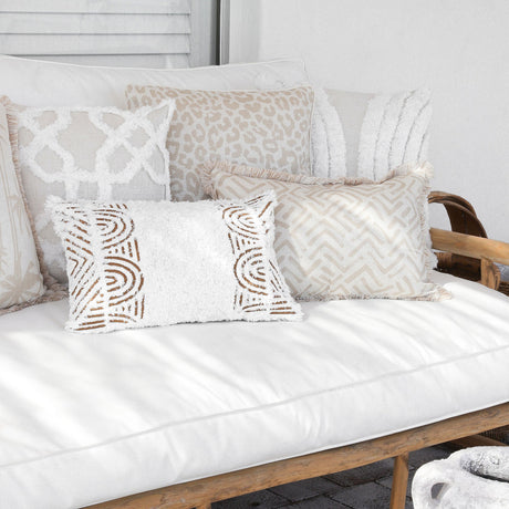 Boho Textured Cushion Cover — Africa Cotton Toweling 30 x 50cm — Allure Home Collections