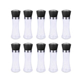 Salina tall glass salt or pepper grinders, pack of ten with ceramic cores