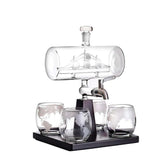 Bruenig Whisky Globe Decanter Set, 1L, 4 Glasses