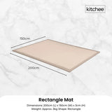 Tatami Style Padded Foam Floor Mat Cream 150 x 200cm, view 6