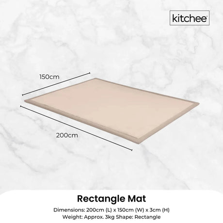 Tatami Style Padded Foam Floor Mat Cream 150 x 200cm, view 6