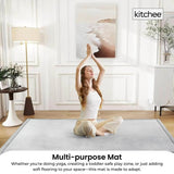 Tatami Style Padded Foam Floor Mat Grey 200 x 200cm, view 6