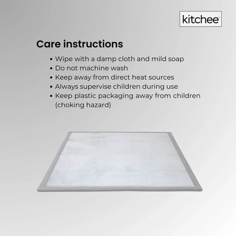 Tatami Style Padded Foam Floor Mat Grey 200 x 200cm, view 7