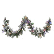 Snowy LED Christmas Garland with Timer