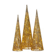 Christabelle Gold Cone Christmas Tree Set