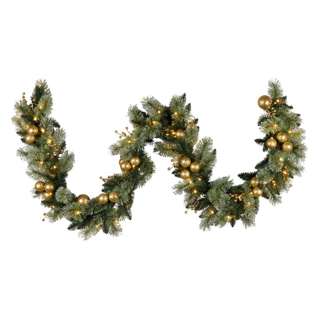 Christabelle 2.7m Gold Bauble LED Garland