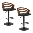 Red Hill South black bar stool in a modern Australian kitchen