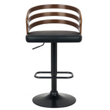 Red Hill South black bar stool in a modern Australian kitchen view 3