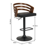 Red Hill South black bar stool in a modern Australian kitchen view 4
