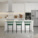 Sarantino Cedric Green Bar Stool