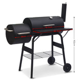 Nannup 2 in 1 BBQ and Offset Smoker, view 6