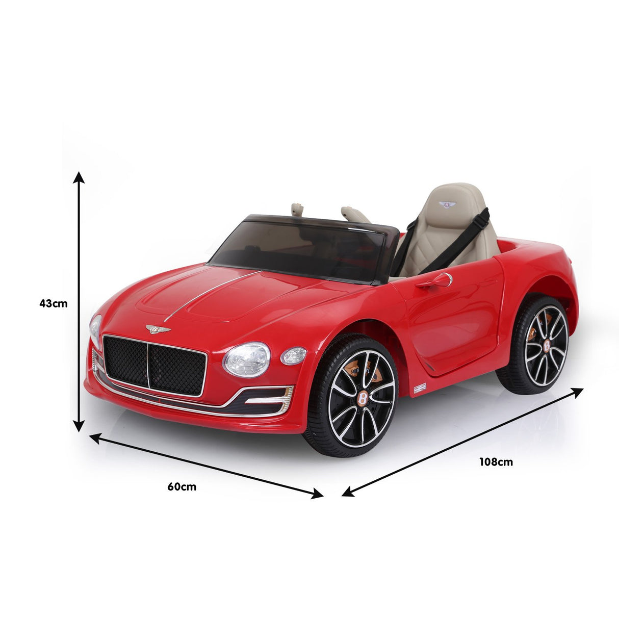 Thornton Kids Ride On Car, 12V Electric, Red