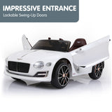 Thornton Kids Ride On Car, 12V Electric, White