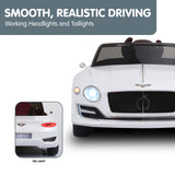 Thornton Kids Ride On Car, 12V Electric, White