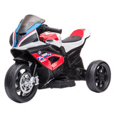 Red electric ride on race motorbike for kids with parental remote