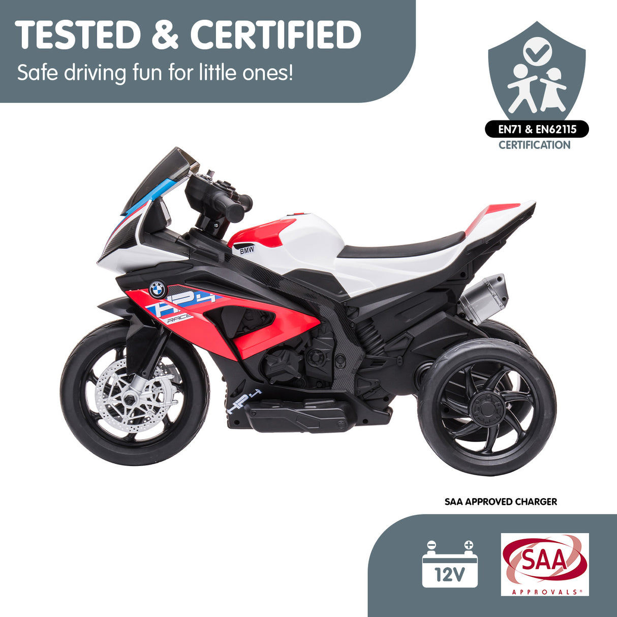 Upavon Ride On Motorbike Electric, Red