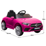 Snetterton Kids Ride On Car, 12V Electric, Pink