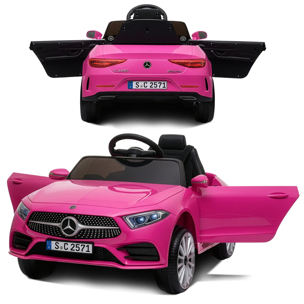 Snetterton Kids Ride On Car, 12V Electric, Pink