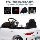 Snetterton Kids Ride On Car, 12V Electric, White