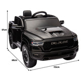 Thruxton Kids Ride On Car, 12V Electric Pickup Truck, Black