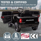 Thruxton Kids Ride On Car, 12V Electric Pickup Truck, Black