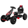 Traful red kids pedal go kart with racing decals