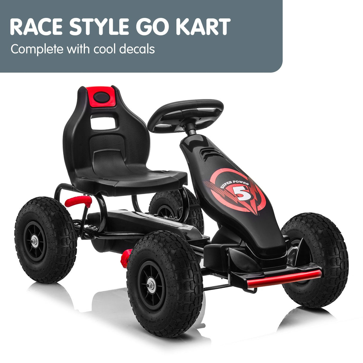 Traful Kids Pedal Go Kart, Red