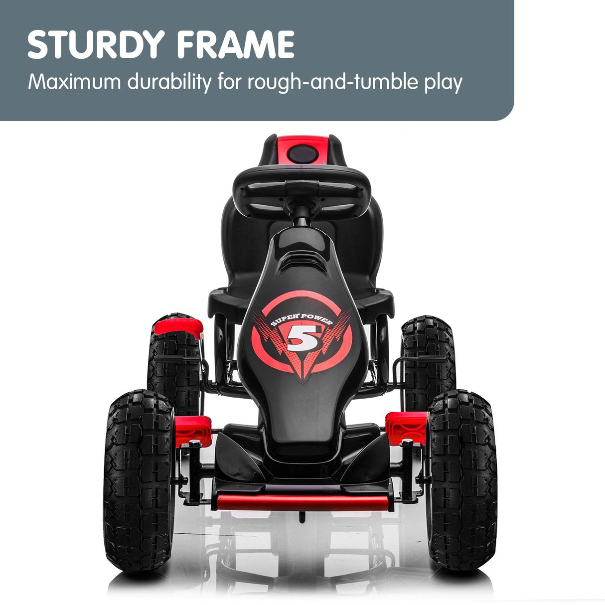 Traful Kids Pedal Go Kart, Red