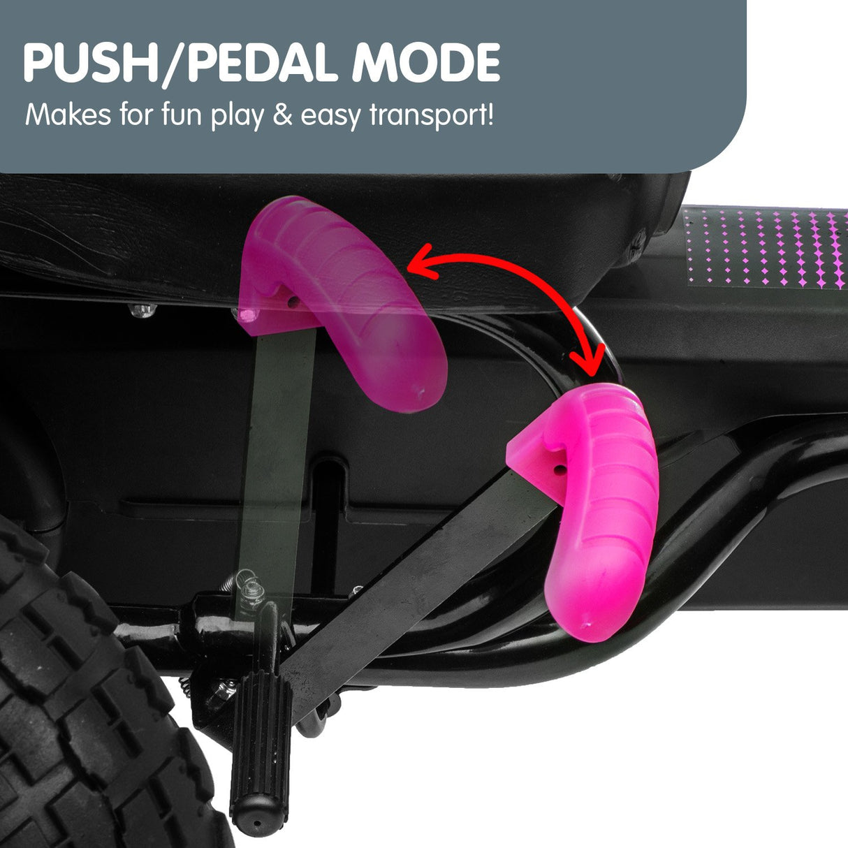 Traful Kids Pedal Go Kart, Rose Pink