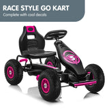 Traful Kids Pedal Go Kart, Rose Pink