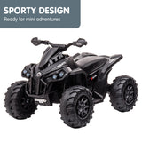 Mondello Kids Ride On Quad Bike, 12V Electric, Black