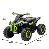 Mondello Kids Ride On Quad Bike, 12V Electric, Green