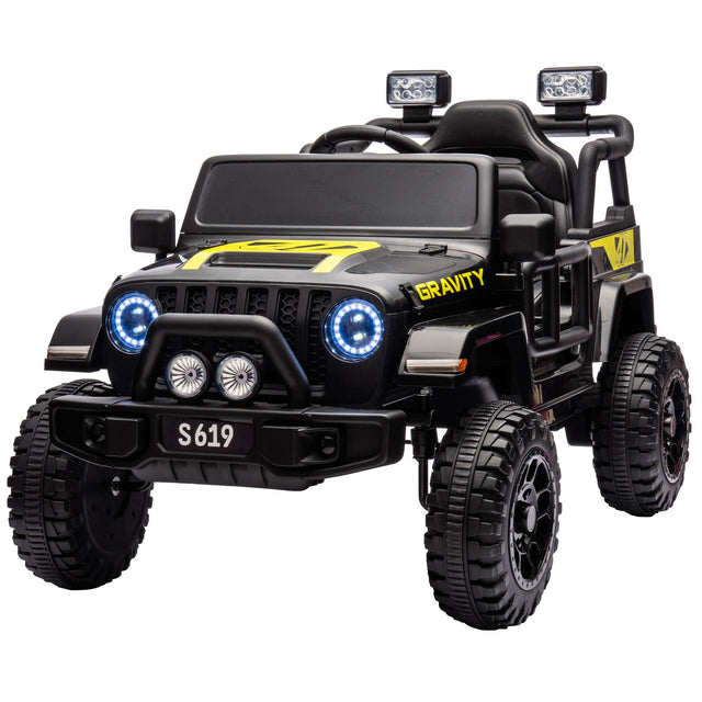 Fairford black kids electric ride on off road car