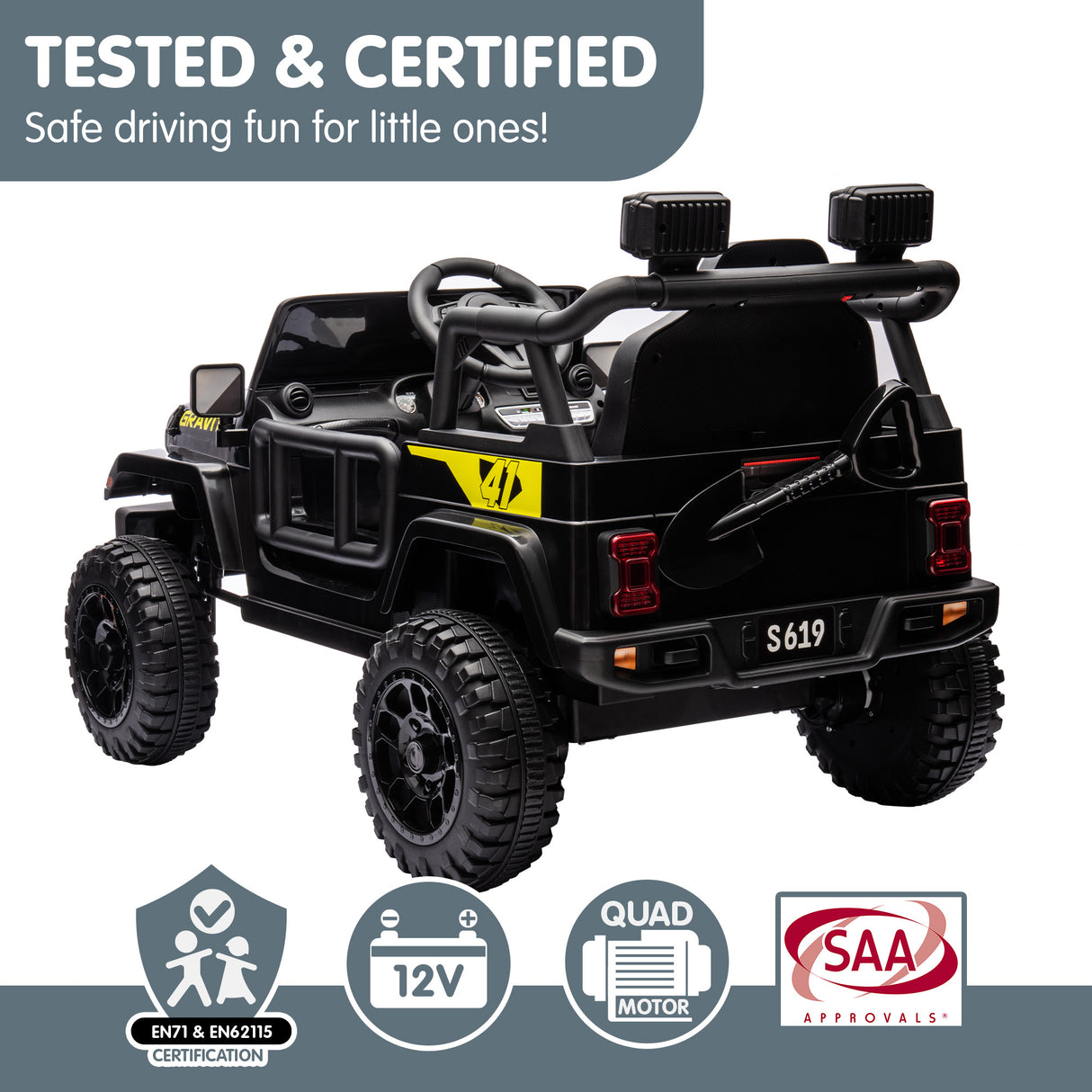 Fairford Kids Ride On Car, 12V Electric
