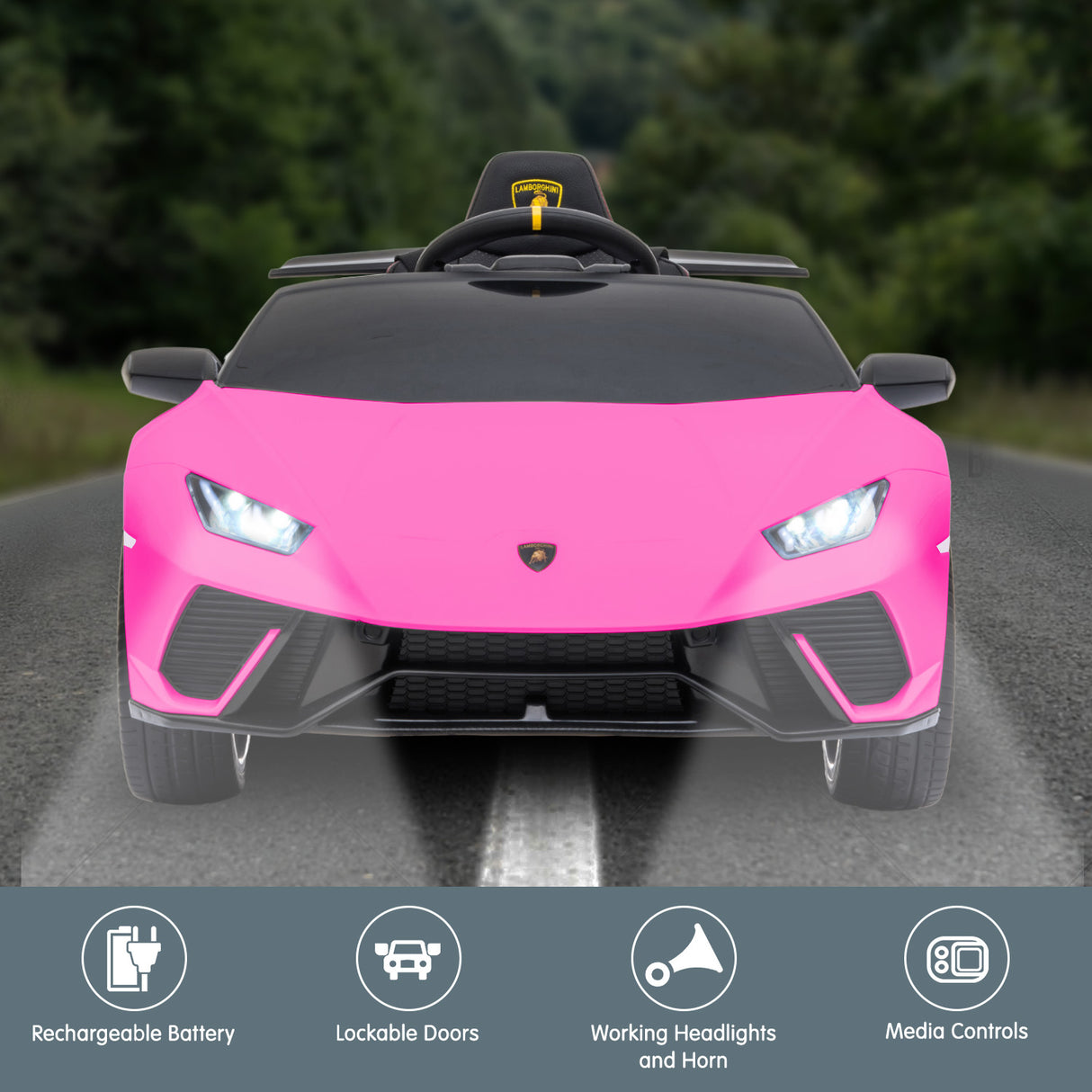Bedford Kids Ride On Car, 12V Electric Supercar