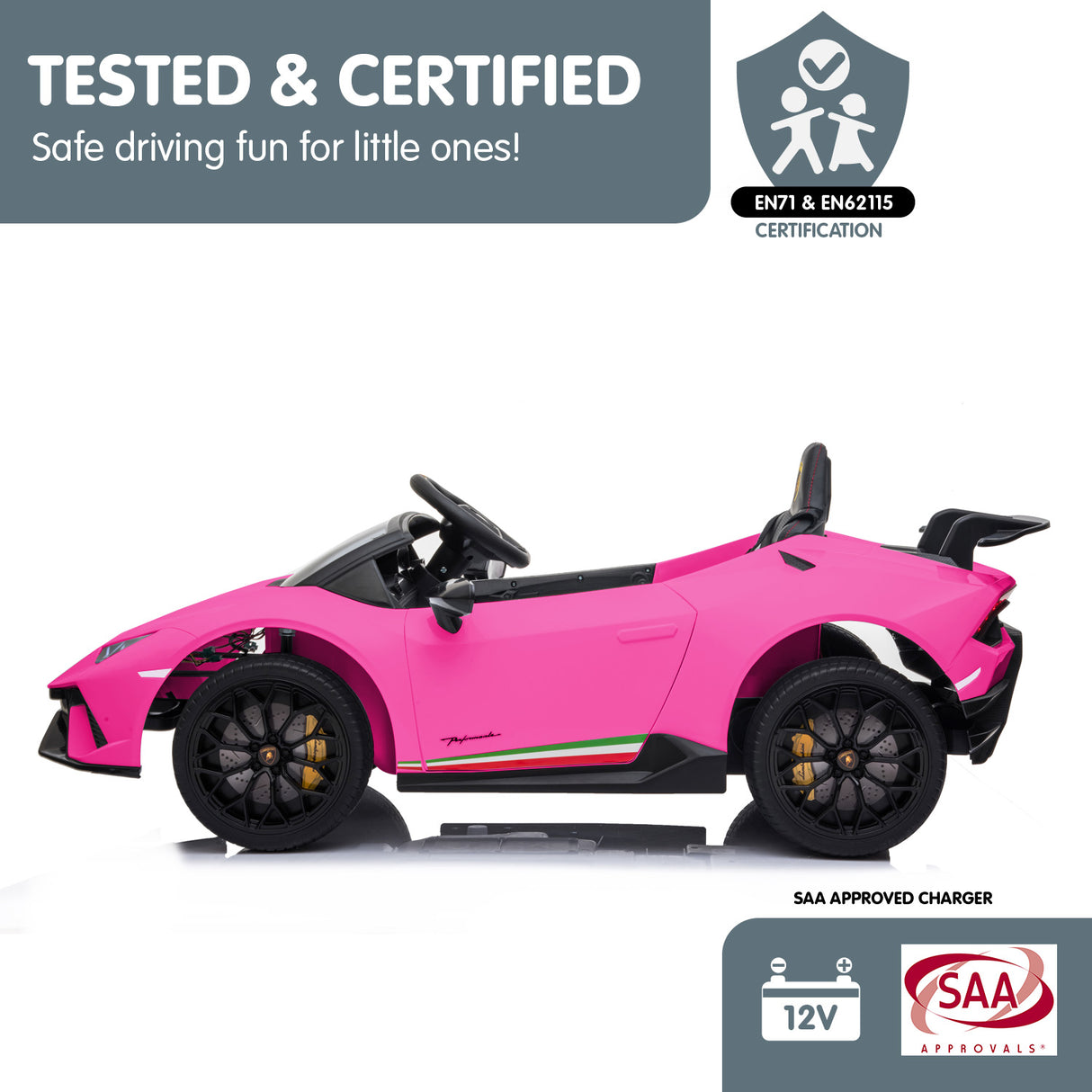 Bedford Kids Ride On Car, 12V Electric Supercar