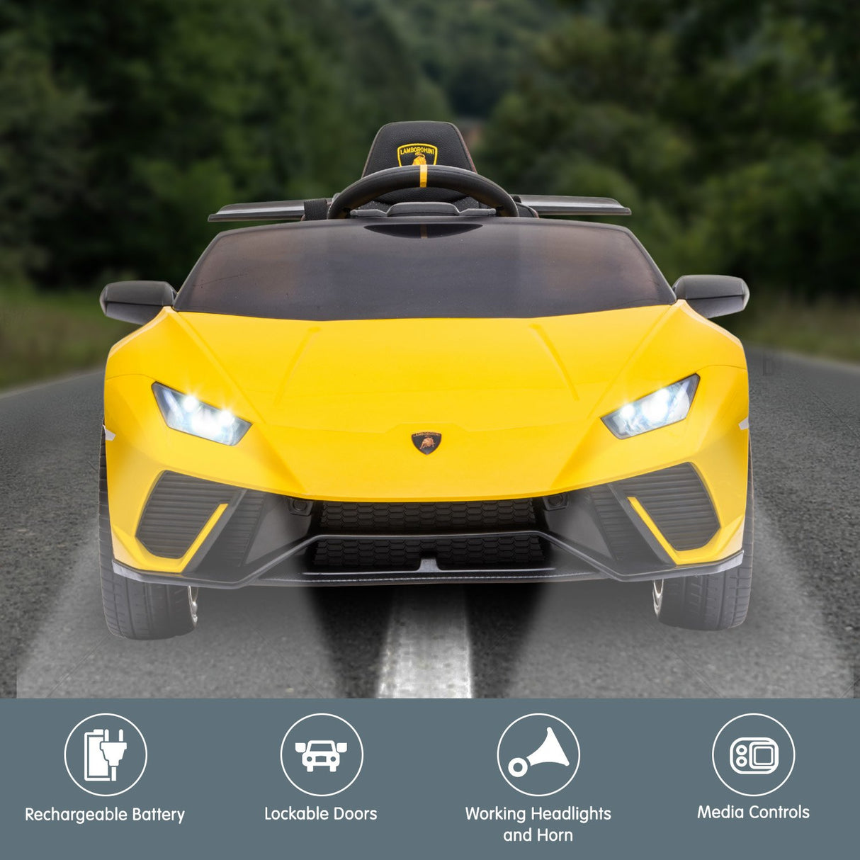 Bedford Kids Ride On Car, 12V Electric Supercar