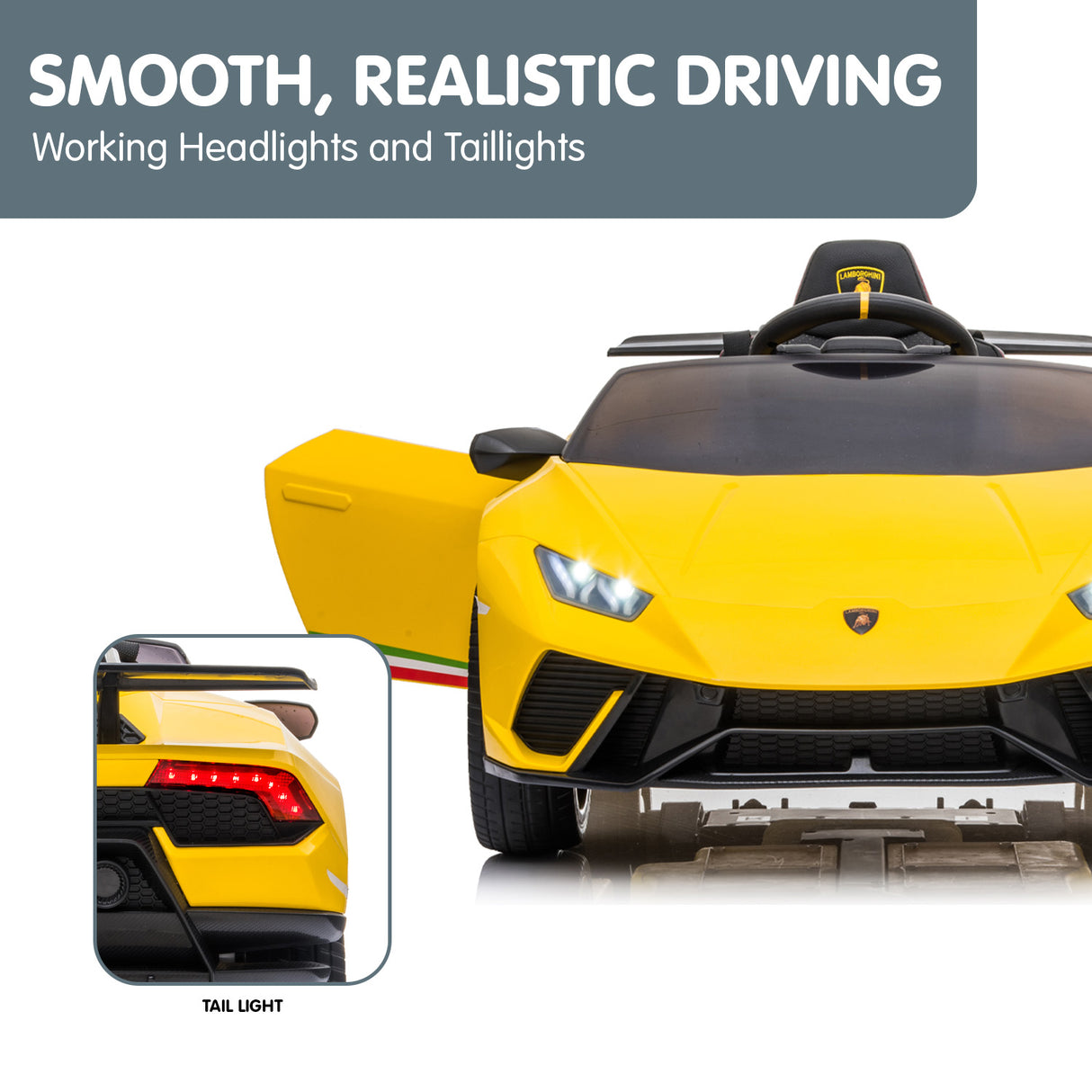 Bedford Kids Ride On Car, 12V Electric Supercar