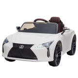 Anglesey Kids Ride On Car, 12V Electric Sports Car, White