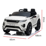 Prescott Kids Ride On Car, 12V Electric SUV, White