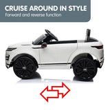 Prescott Kids Ride On Car, 12V Electric SUV, White