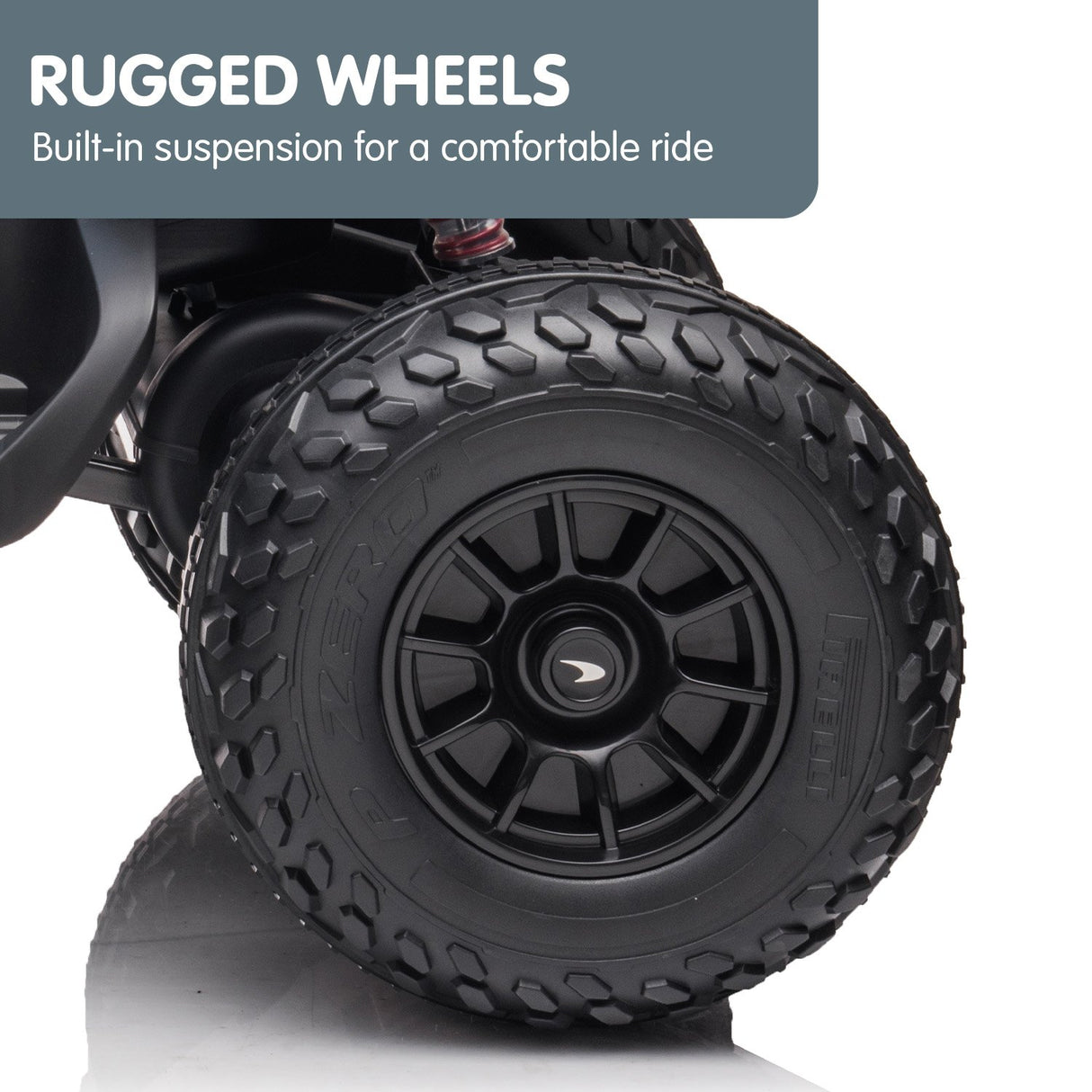 Lydden Kids Ride On Quad Bike, 12V Electric, Black