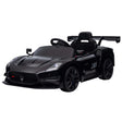 Longcross Kids Ride On Car, 12V Electric Race Car, Black