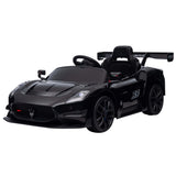 Longcross Kids Ride On Car, 12V Electric Race Car, Black