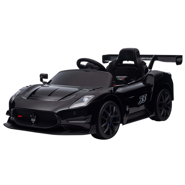 Longcross Kids Ride On Car, 12V Electric Race Car, Black