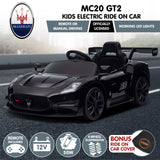 Longcross Kids Ride On Car, 12V Electric Race Car, Black