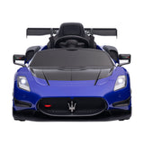 Longcross Kids Ride On Car, 12V Electric Race Car, Blue