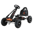 Meliquina black kids pedal go kart with adjustable seat