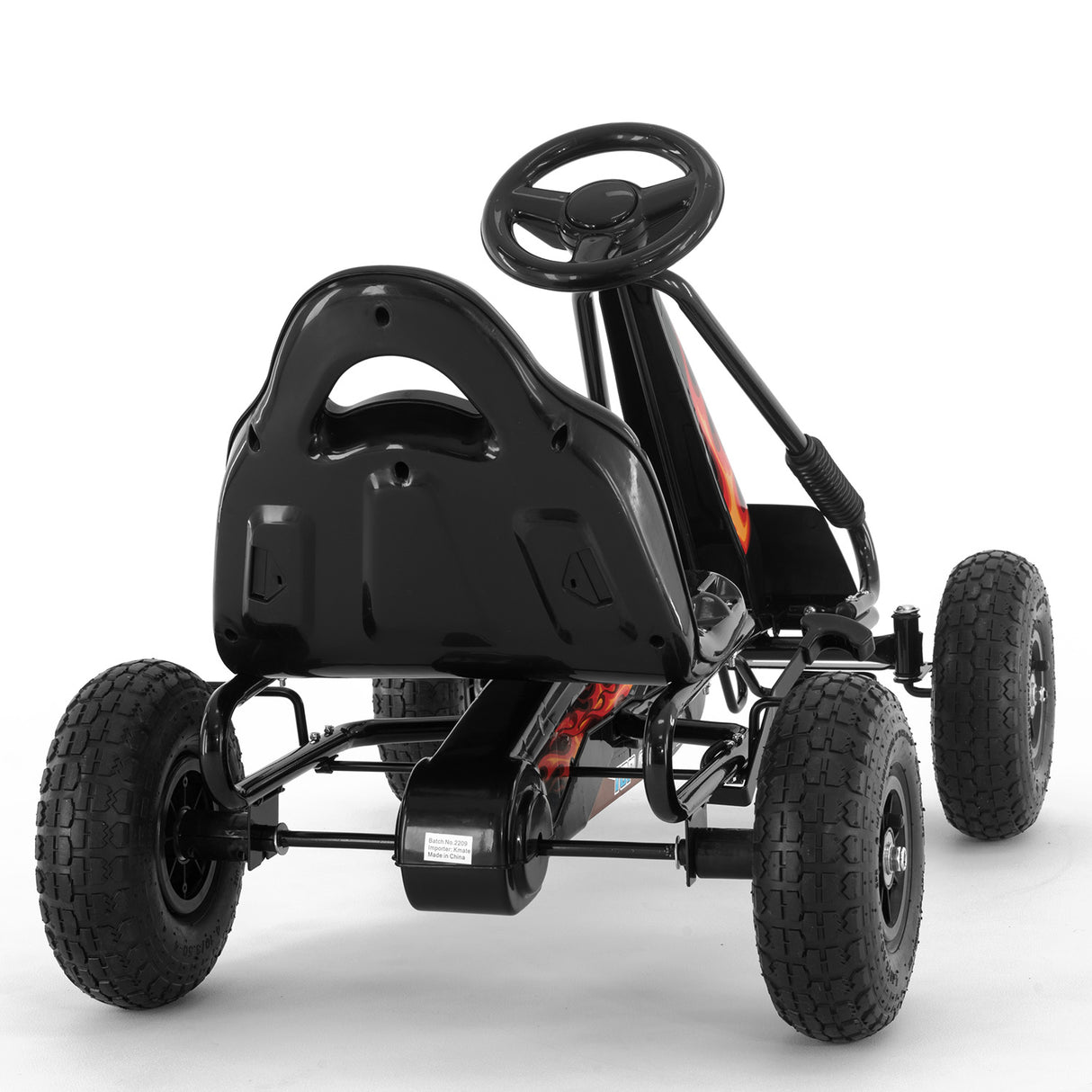 Meliquina Kids Pedal Go Kart, Black