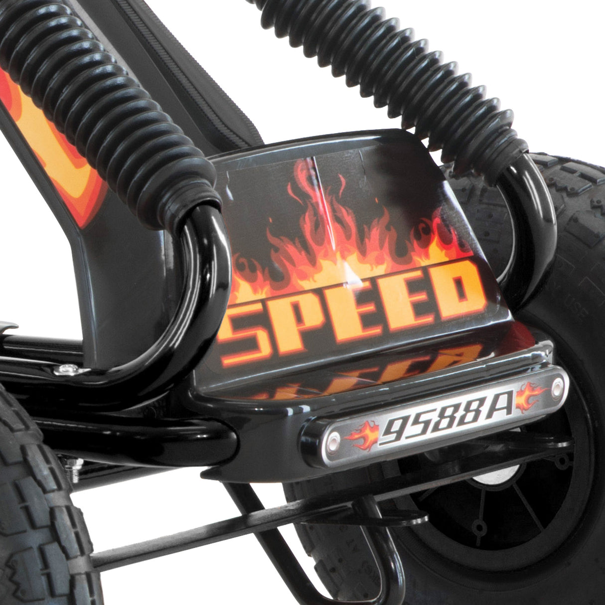 Meliquina Kids Pedal Go Kart, Black